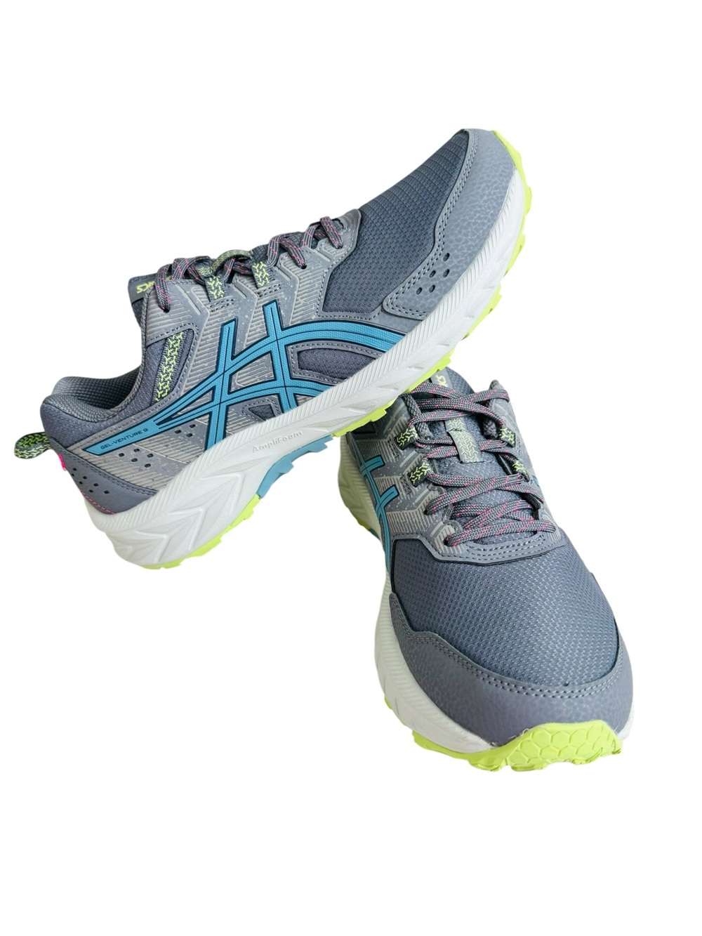 ASICS GEL-Venture 9 Men’s Size 11 Gray Blue Trail Running Shoes